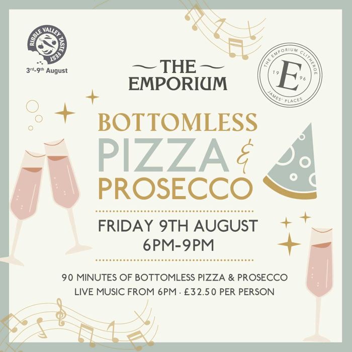 Bottomless Pizza & Prosecco